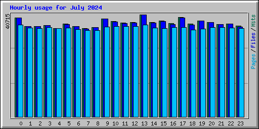 Hourly usage for July 2024