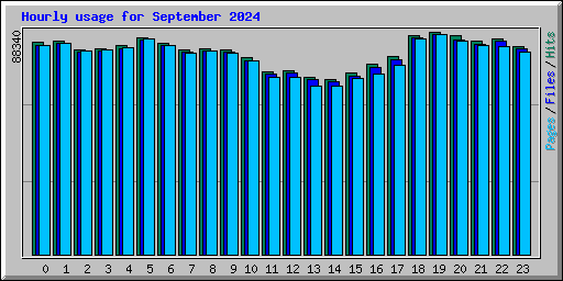 Hourly usage for September 2024